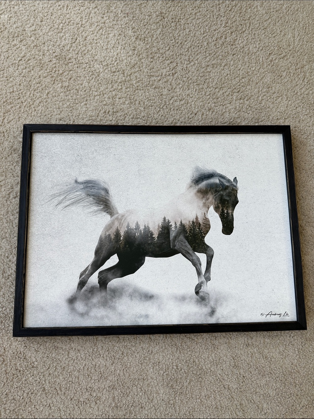 Running White Stallion with Ghosted Frontier by Andreas Lie